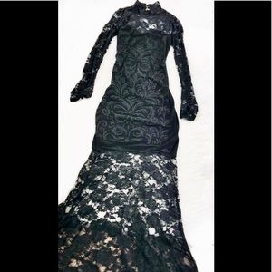 Black Lace Maxi Dress